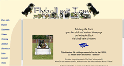 Desktop Screenshot of flyball-mit-tom.de